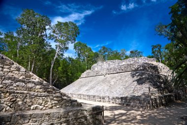 Small ballcourt for the mayan game clipart