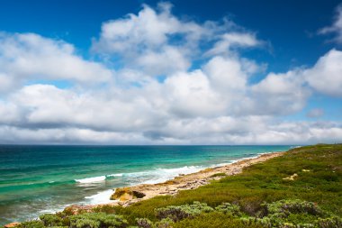 Eastern side of the Isla Contoy, Mexico clipart