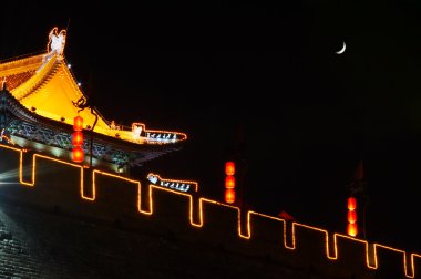 Güney kapısı Xian, gece