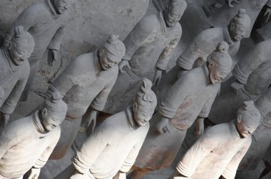 Terracota army, Xian, China clipart