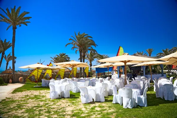 Banquet à la mer, Djerba, Tunisie — Photo