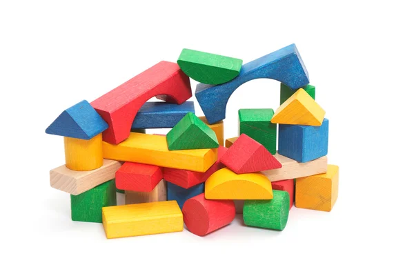 Sterta kolorowych bloków — Zdjęcie stockowe