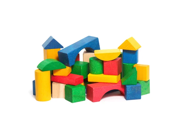 Куча цветных блоков — стоковое фото