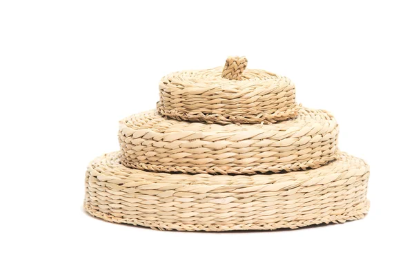 Pile of woven caps — Stock Photo, Image