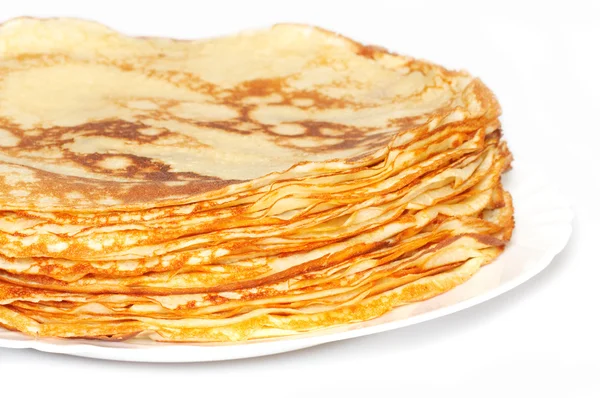 stock image Stack of pancakes on the plate