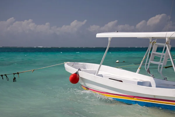 Fiske- och snorklingsturer båt i marina — Stockfoto