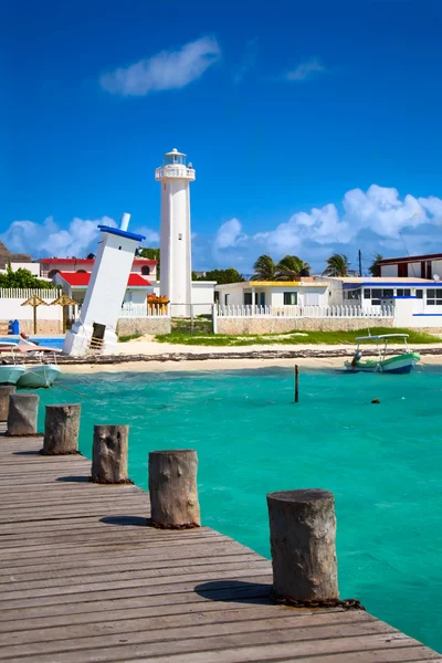 Lighthouses in Puerto Morelos, Mexico — Stock Photo, Image