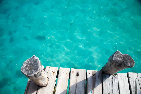 View from above of wooden pier — Stock Photo, Image