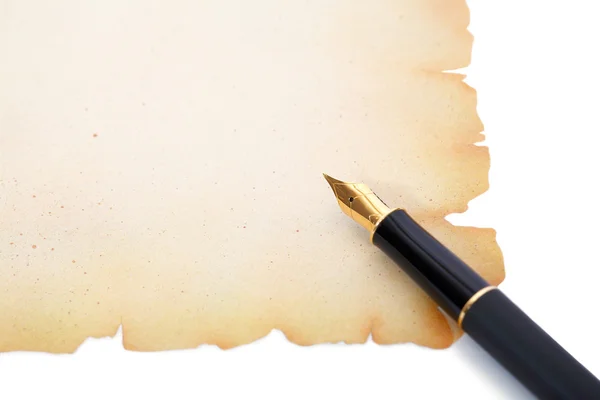 Dolma kalem dekoratif kağıt üzerinde — Stok fotoğraf