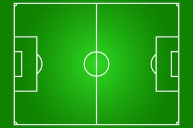 Vector of football field clipart