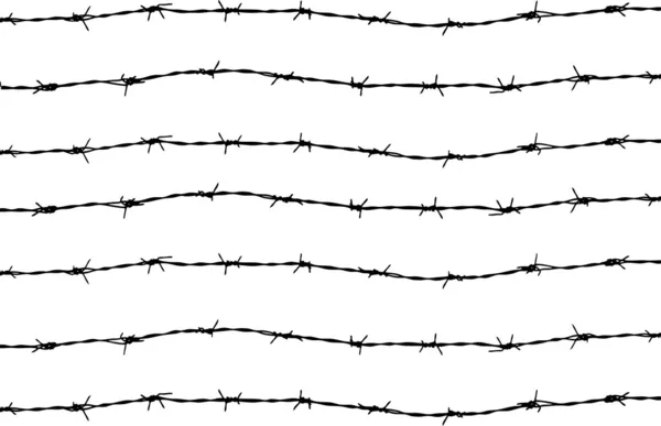 Barbed wires — Stock Vector