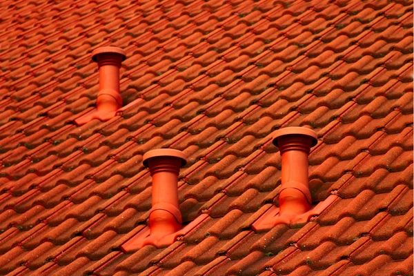 Tiled telhado fundo — Fotografia de Stock