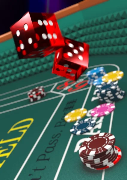 Casino craps 3 — Stock Photo, Image