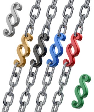 PARAGRAPHs IN CHAINS V2 clipart