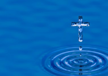 Holy water Cross. clipart