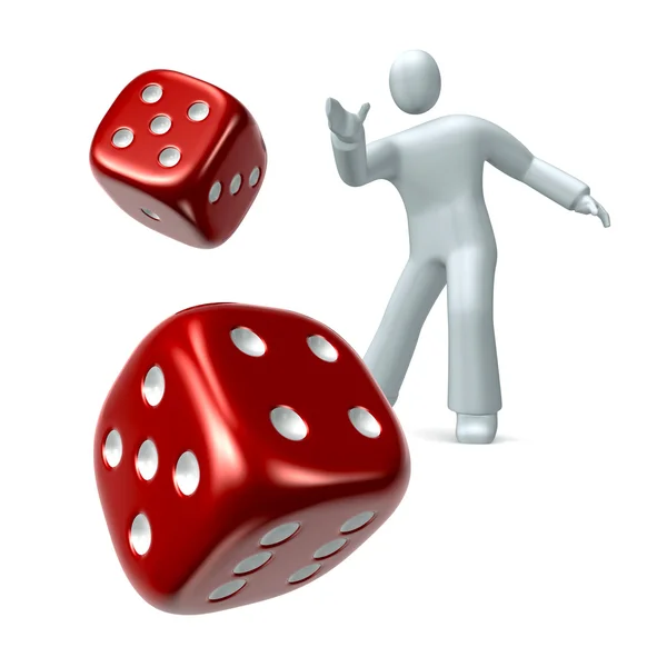 Throwing the Dice — Stock Photo, Image