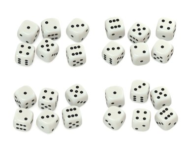 White dice clipart