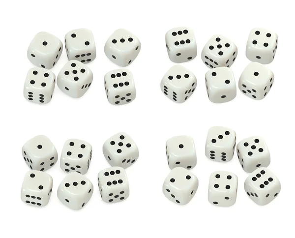 White dice — Stock Photo, Image