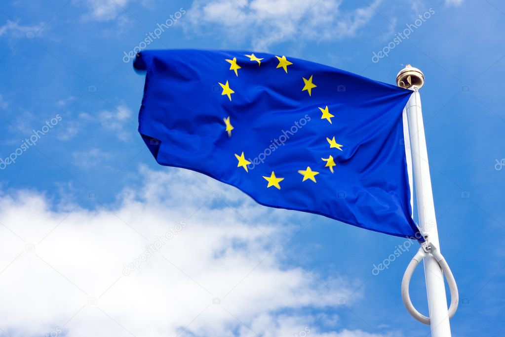 Flag and emblem of the European Union