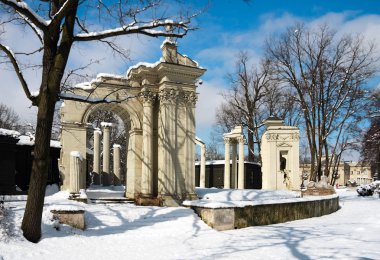 Amphitheater ruins, Warsaw Royal Baths clipart