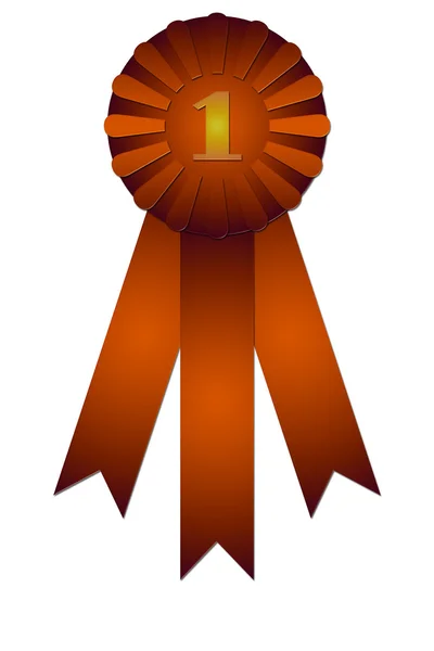 Eerste plaats award badge — Stockfoto