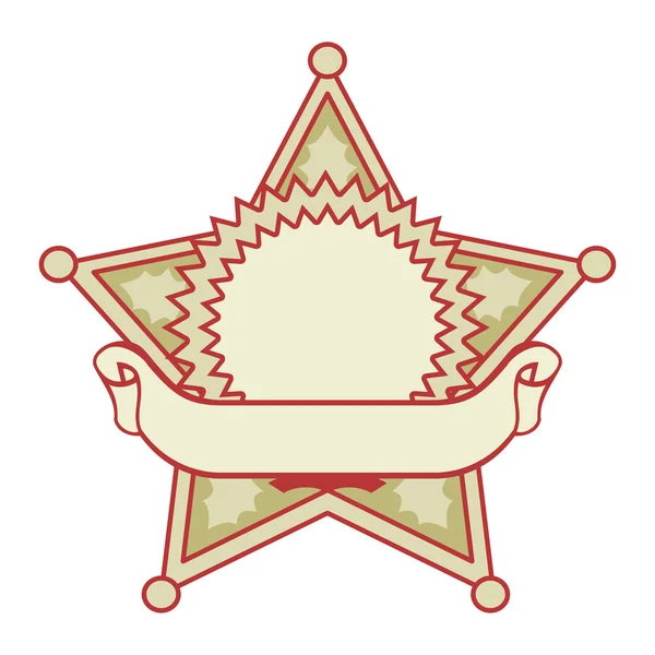 Gwiazda odznaka — Zdjęcie stockowe