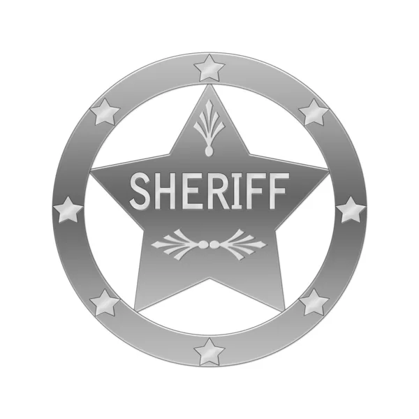 Odznaka szeryfa — Zdjęcie stockowe