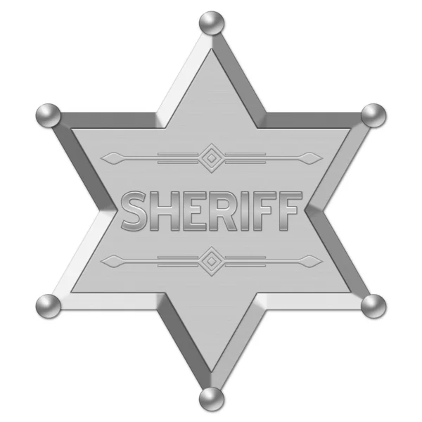 Значок шерифа — стоковое фото