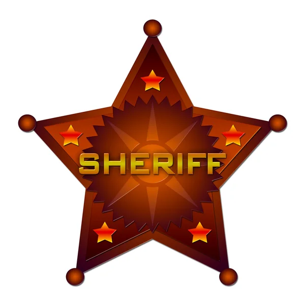 Значок шерифа — стоковое фото
