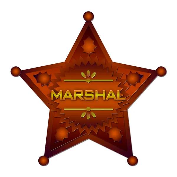 stock image Marshal badge