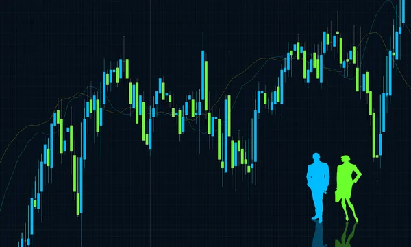 Chart background, currency exchange — Stock Photo, Image