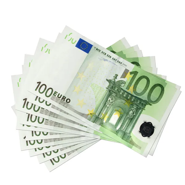 100 euro-bankjegyek — Stock Fotó
