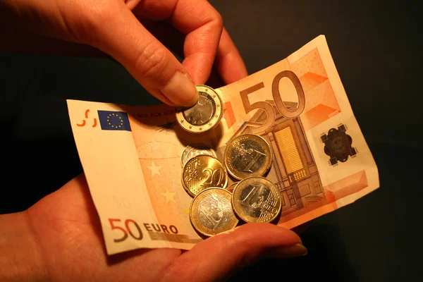 Euro banknot — Stok fotoğraf