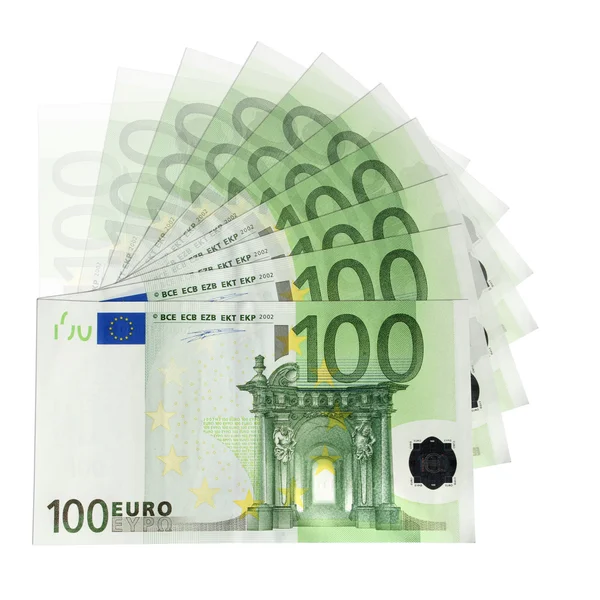 100 τραπεζογραμμάτια ευρώ — Φωτογραφία Αρχείου
