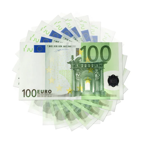 100 euro-bankjegyek — Stock Fotó