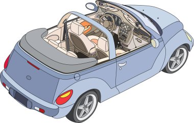 Convertible car clipart