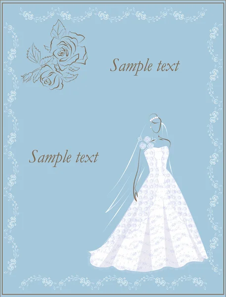 Invitation de mariée — Image vectorielle