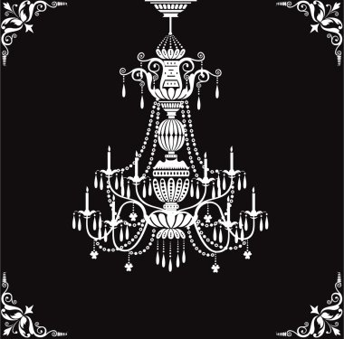 Crystal chandelier clipart