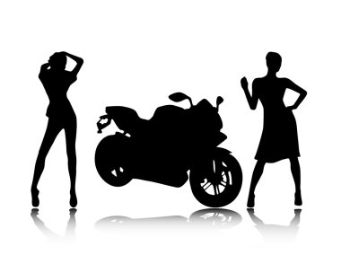 Fashion silhouettes clipart