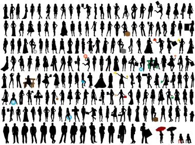 silhouettes clipart