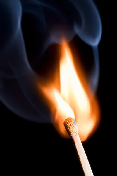 Burning Match — Stock Photo, Image
