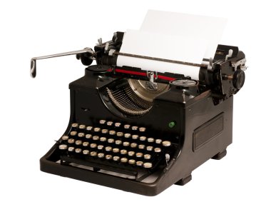 Old typewriter clipart