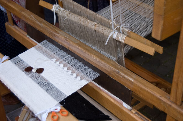 Old wooden loom