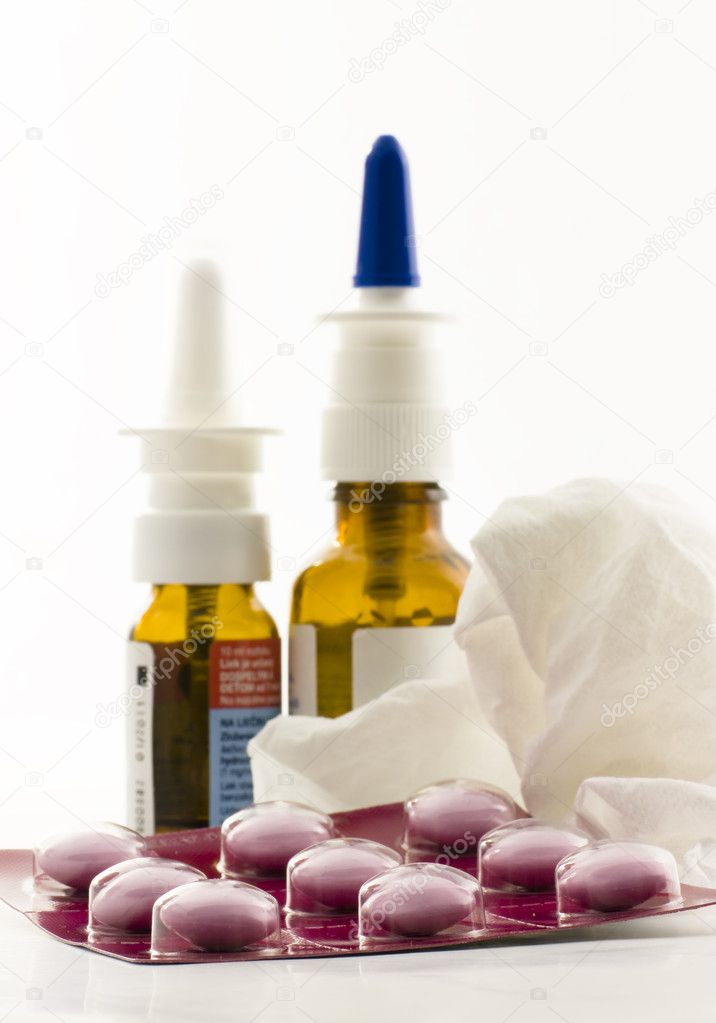 Bottle of Medicine with pills