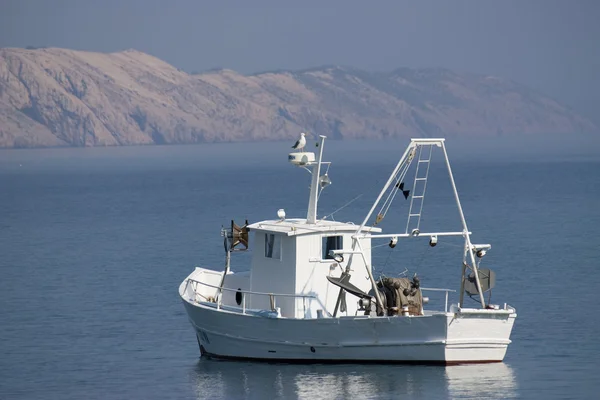 stock image White fishing boat