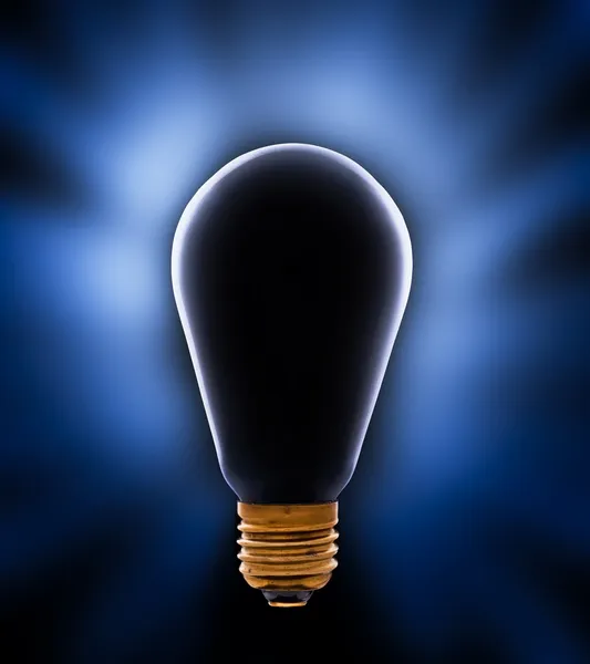 Old black lightbulb — Stock Photo, Image