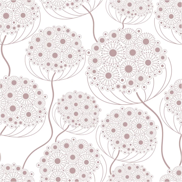 Nahtlose abstrakte Blumenmuster — Stockvektor