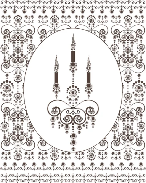 Декоративная люстра — стоковый вектор