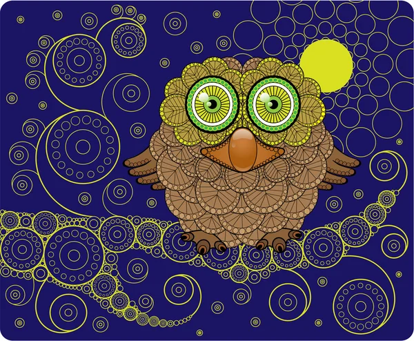 Night owl na oddział — Wektor stockowy
