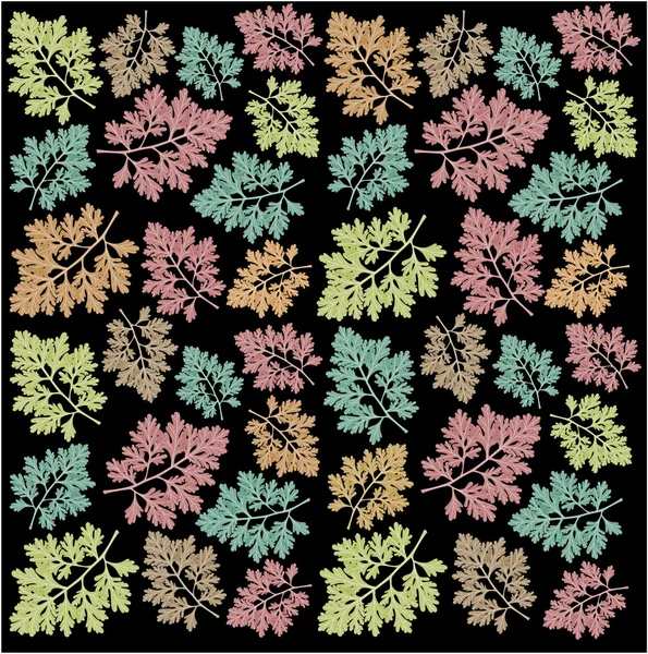 Color sin costura hojas textura — Archivo Imágenes Vectoriales